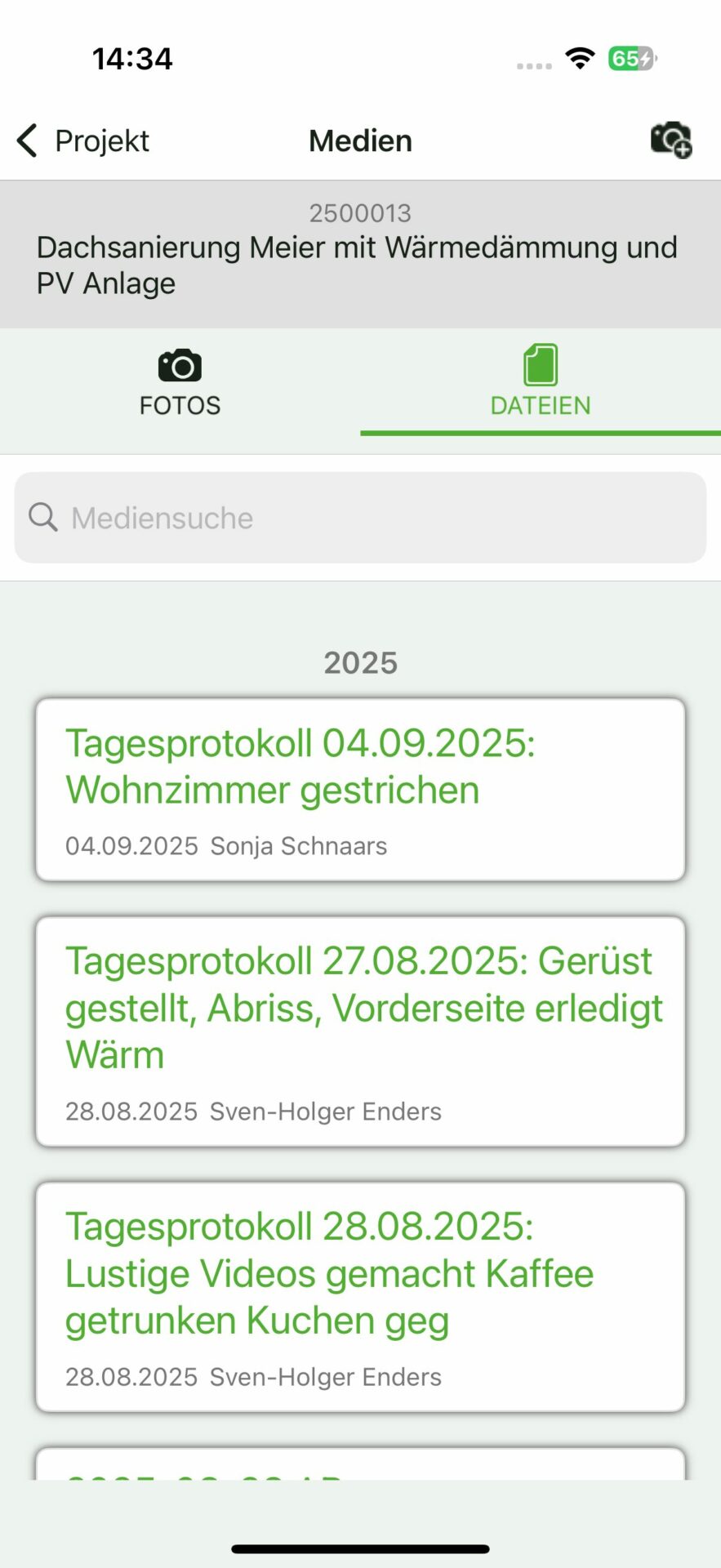 Dateienübersicht