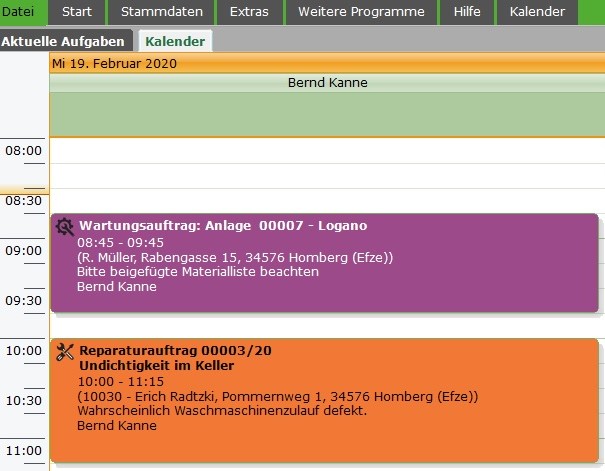 Wartung und Service