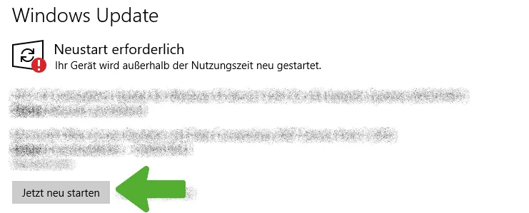 Windows Update Neustart Windows Update Neustart