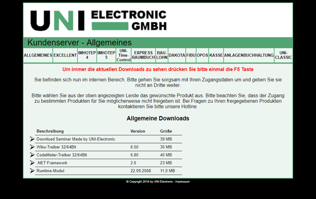Der neue UNI-ELECTRONIC Kundenbereich Handwerkersoftware vom Profi